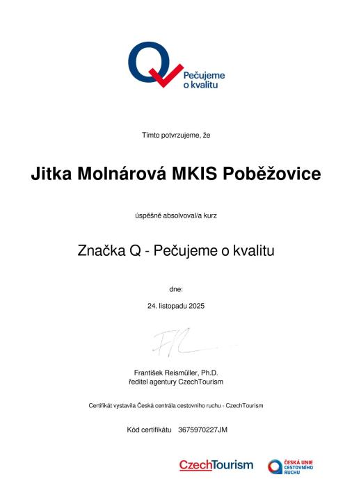 certifikát Kvalita