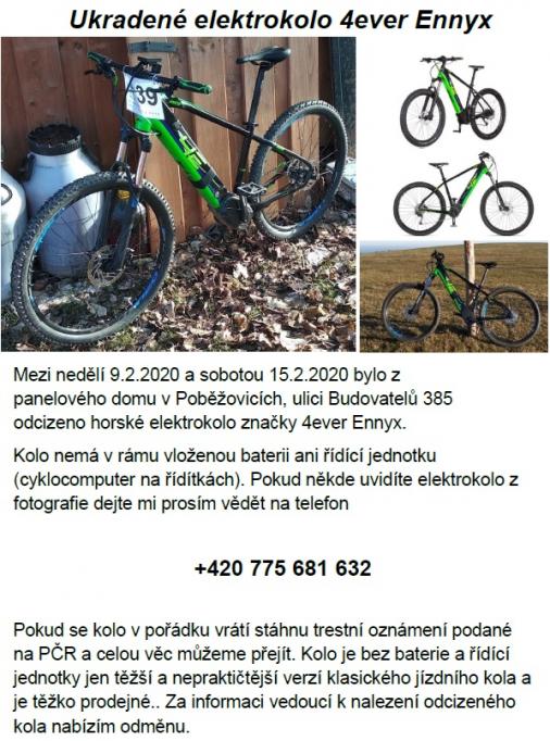 Odcizené elektrokolo