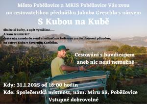 Cestovatelská přednáška s Jakubem Greschlem "S Kubou na Kubě"